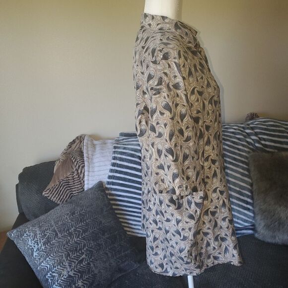 Chiamare Vintage 100% Silk Paisley Shirt - Picture 4 of 11